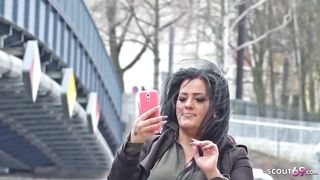 GERMAN SCOUT - Fat Teen Ashley Rough Fuck at Street Casting - 1 image