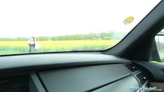 Public Agent Busty British Babes Sloppy Blowjob and Fuck in Woods - 1 image