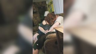 Making out with bbw redhead - 6 image
