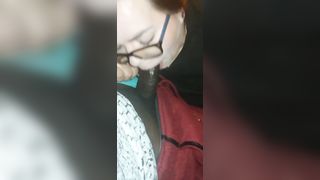 White BBW Sucks on Boyfriend's BBC - 14 image