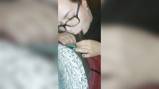 White BBW Sucks on Boyfriend's BBC - 3 image