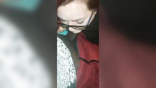 White BBW Sucks on Boyfriend's BBC - 8 image