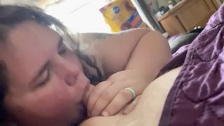 Cock Hungry Wife Gobbles my Morning Wood like It’s her Coffee - 2 image