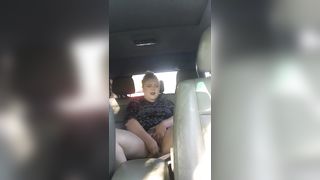 Blonde PAWG Backseat Car Masturbation - 11 image
