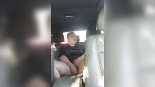 Blonde PAWG Backseat Car Masturbation - 12 image