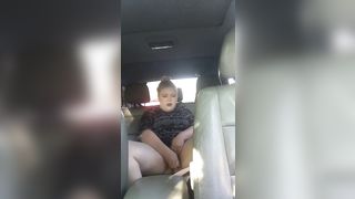 Blonde PAWG Backseat Car Masturbation - 13 image