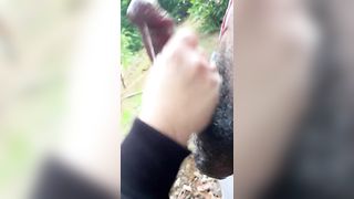 Chubby Girl Caught Sucking my BBC outside - 12 image