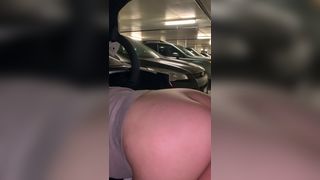 Thick ass asian parking lot backshots