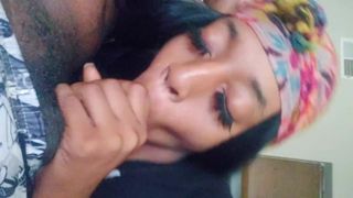 Sucking Stepson Big Dick for a Big Cum Load - 1 image