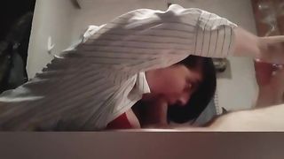 Smoking Hot BBW Sucks BWC Busts on her Chest with Joint in Hand - 12 image