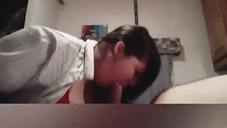 Smoking Hot BBW Sucks BWC Busts on her Chest with Joint in Hand - 15 image