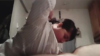 Smoking Hot BBW Sucks BWC Busts on her Chest with Joint in Hand - 5 image