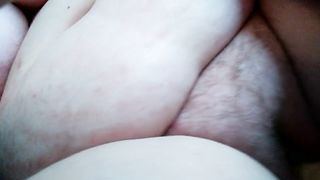 BBW Chubby Tattooed Redhead Rides Dildo and Milks herself - 4 image