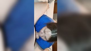 She knows how to Give any Man the best Blowjob they've ever had and with Huge Load in Mouth and Face - 14 image