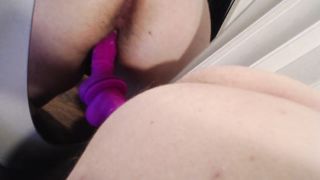 Self Fuck with Toy & Mirror after Strip Tease Tattooed Babe Cums Big Wet Mess Thicc Booty Girl - 10 image