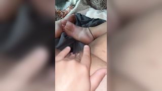 Fingering my Wet, Smooth Pussy while he Snores - 10 image