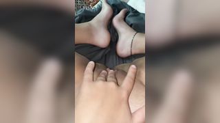 Fingering my Wet, Smooth Pussy while he Snores - 11 image