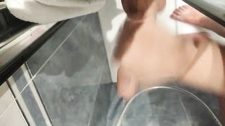 Chubby Wife with HUGE NATURAL TITS, Sees the COCK, and Jerks her off - 12 image