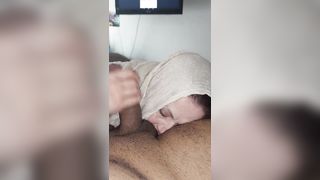 Hijab Wife Nuggie Sucking Daddy's BBC - 14 image