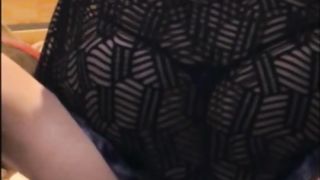 BUBBLE BUTT RIDING DICK IN BLACK THONG - PENELOPE PLUSH - EARLY DAYS 1 OF 4 - 15 image