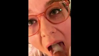 My Tongue Gets Flooded with Cum (SloMo)