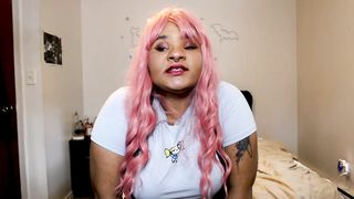 Ebony Schoolgirl JOI over Zoom - 5 image