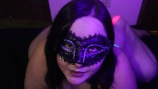 Hot BBW in Body Paint Talks Dirty while she Fucks herself