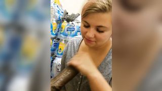 Cashier Sucks my Dick in the Supermarket