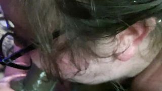 Sexy BBW gives Sloppy Deepthroat to a BBC - 15 image