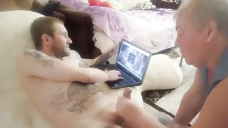 I play on the computer I get jerked off and sucked - 14 image