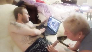 I play on the computer I get jerked off and sucked - 7 image