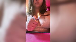 Cum Smoking with me as i Roll my Blunt and Play with my HUGE TITIES!