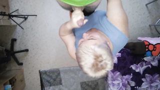 paid off with a blowjob with an electrician