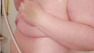 MILF's hot shower and soapy huge tits and ass - 14 image