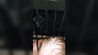 It Started off with a Public BJ, but he couldn't Resist Bending her Over. - 3 image