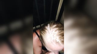 It Started off with a Public BJ, but he couldn't Resist Bending her Over. - 6 image