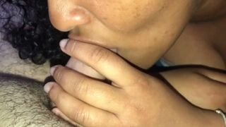 Latina Wife gives Sloppy Blowjob and Eats Cum