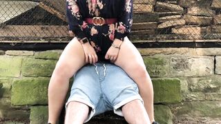 Outdoor sex behind a farmhouse - public fuck with bbw - 15 image