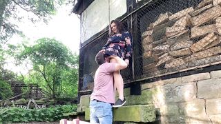 Outdoor sex behind a farmhouse - public fuck with bbw - 2 image