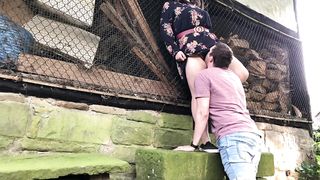 Outdoor sex behind a farmhouse - public fuck with bbw - 5 image