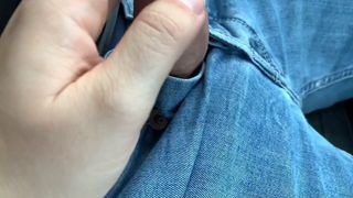 Fucking her in a car near a public park - cum on ass - 1 image