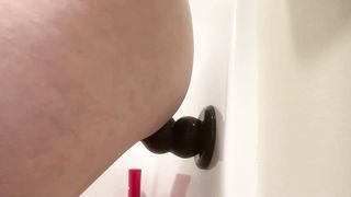Mature MILF BBW Huge ANal Beads TWO VIEWS Mom Belly Tits Pierced Big Ass Tits - 11 image
