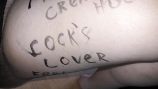 She become her stepdaddys bodywrited slut for creampies! - 14 image