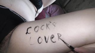 She become her stepdaddys bodywrited slut for creampies! - 3 image