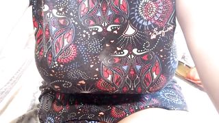 Big Natural Tits Bouncing out her Sexy Dres - 10 image