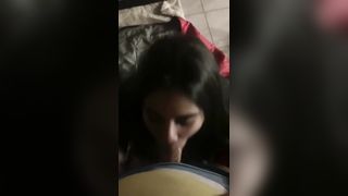 Amateur Latina with Big Tits Giving a Blowjob - 12 image