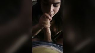 Amateur Latina with Big Tits Giving a Blowjob - 14 image