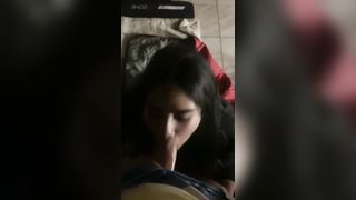 Amateur Latina with Big Tits Giving a Blowjob - 4 image