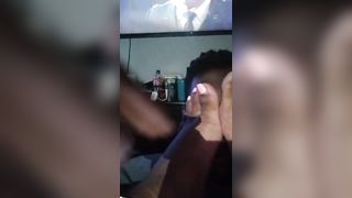 Ebony BBW Step-Mom Dominates and Smothering Step-Son with her Meaty Soles - 3 image