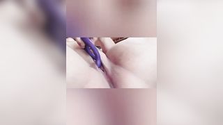 Solo Shaved BBW Pussy with Vibrator + Moans while she Cums for you - 10 image